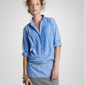 J. Crew Beach Chambray Tuxedo Tunic (S)